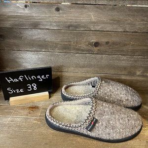 Womens Haflinger Gray Wool Comfort Slippers Mules Shoes Size EUR 38 US 7‎